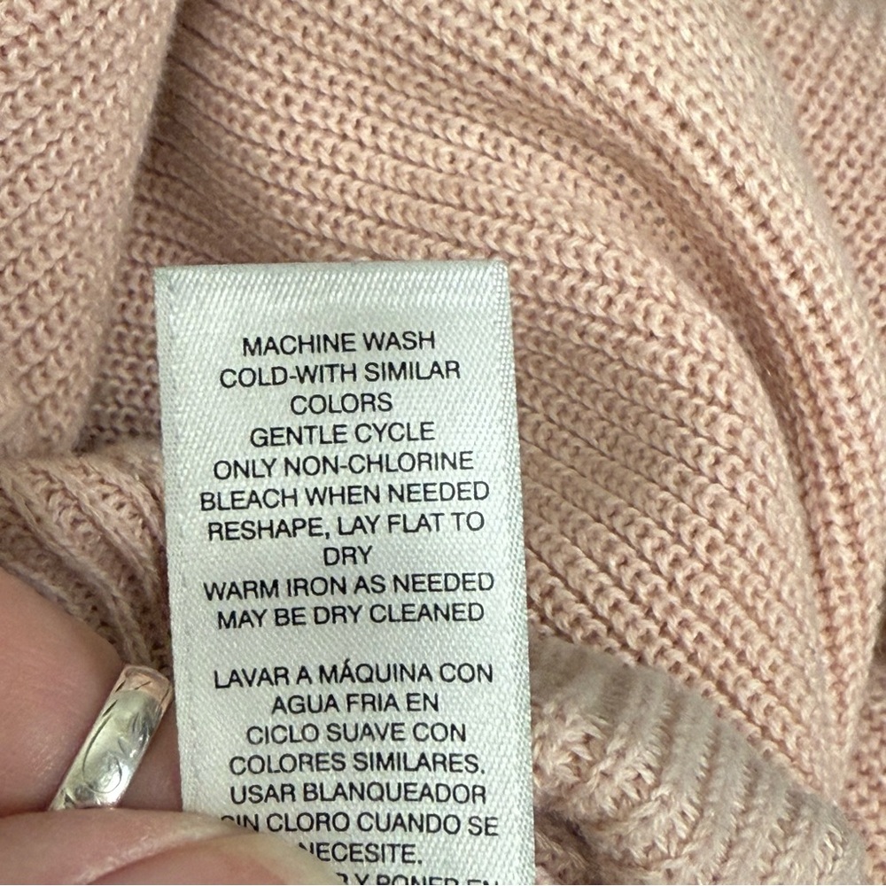 Zenergy by Chico’s Sweater 3 | Blush Pink Tunic Pullover w/ Grommet Detail - Picture 7 of 8